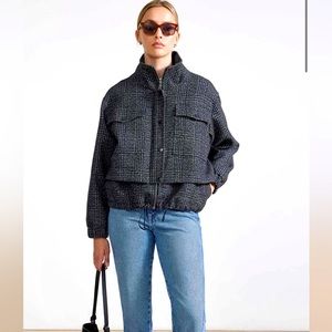 Apiece Apart Selva Cropped Bomber Jacket